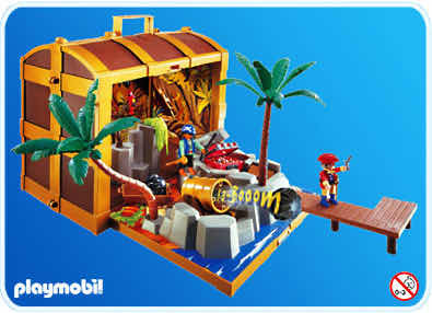 Cofre Pirata Playmobil Con Figuras Extra