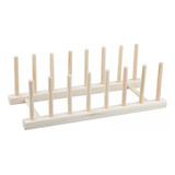 4 Estante Para Platos De Madera, Soporte Para Tapa , Soporte