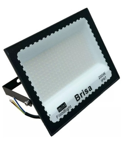 Mini Refletor Holofote Led 200w Smd Branco Frio Bivolt Ip67 