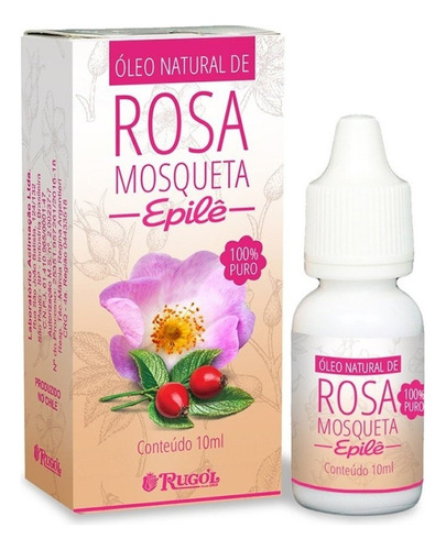 Rugól Óleo Natural Rosa Mosqueta Epilê 100% Puro 10ml 