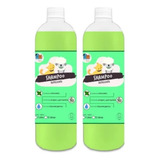 Pack 2 Shampoo Repelente 1 Lts Perros & Mascotas Anti Pulgas