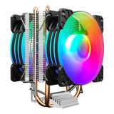 Dicipador Pc Case Fan/doble Ventilador Intel/amd P22 Rgb