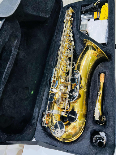 Sax Tenor Dolphin Laqueado E Chaves Niqueladas Ts 9013.