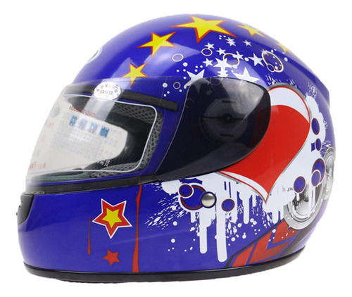 Casco Infantil Star Pattern Para Motocicletas Go-karts