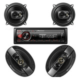 Kit Radio Mvh-s218bt +ts-1390br 5'' +pioneer Ts-6990br 6x9''