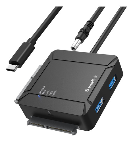 Wavlink Adaptador Usb C A Sata De Doble Bahía, Convertidor D