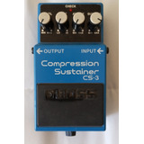 Pedal De Efecto Boss Compression Sustainer Cs-3  Azul