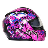 Casco Roda Revenge Rosa Fatalika Abatible Svs Xxl