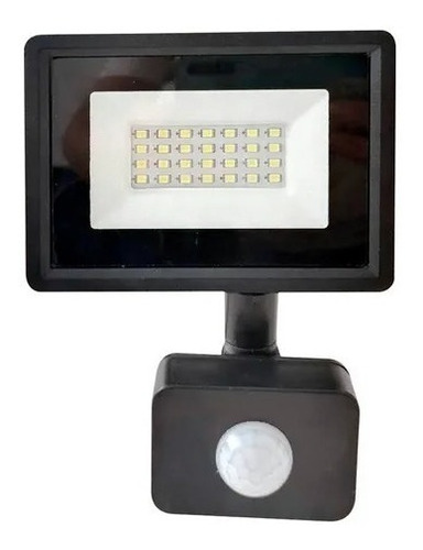 Reflector Proyector Led 20w C/sensor Movimiento Ip65 1750lm