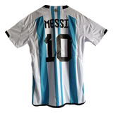 Jersey Playera Argentina Messi Con Nombre Niños