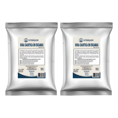 2 Kilos Sosa Caustica En Escamas Vitraquim | MercadoLibre