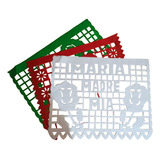 Papel Picado Virgen Guadalupe Paq 100 Pz Surtidas 3 Colores