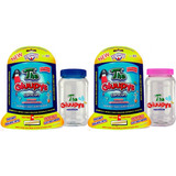 2 Kits Gluupys Aqua Dragons + 2 Acuarios 500ml. Azul Rosa