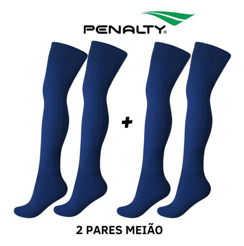 Kit 2 Meiao Futebol Penalty Meião Futebol Adulto E Juvenil