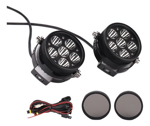 Faros Moto 6led Universales Con Interruptor Impermeable