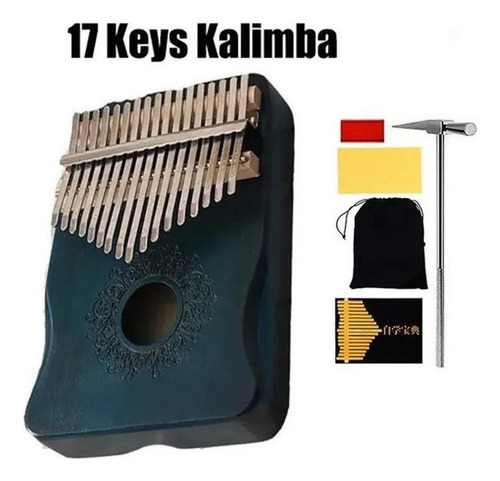 Gecko K17m Piano De Pulgar Kalimba 17 Keys Mbira Caoba
