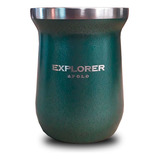 Mate Apolo Explorer Térmico Acero Inoxidable Terere Calor Color Negro