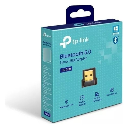 Adaptador Bluetooth Tplink Ub500 5.0 Usb Nano Pc Notebook