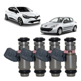 4x Bico Injetor Renault Clio Peugeot 206 1.0 16v Gas Iwp099