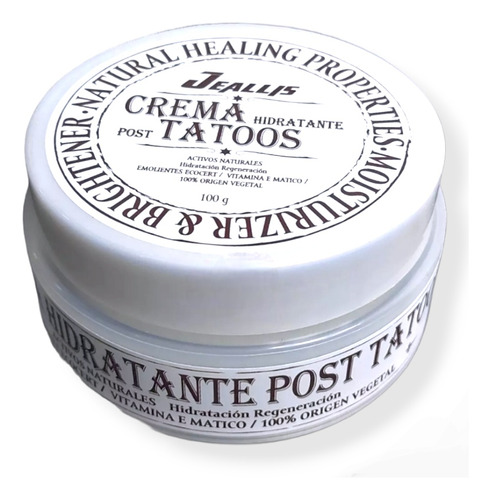 Crema Hidratante Regenerativa Para Tatuaje 100g