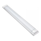 Kit 10 Luminária Led Linear Tubular 40w Slim 120cm Com Base