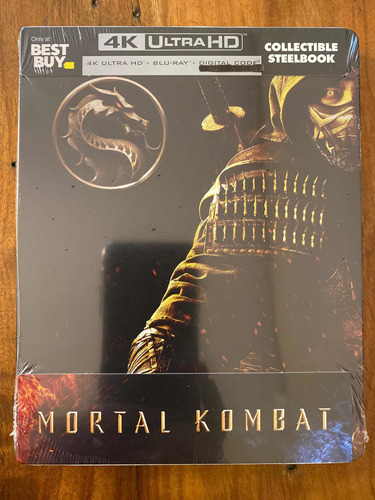 4k + Bluray Steelbook Mortal Kombat - Lacrado - Dub / Leg