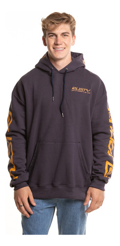 Canguro Hombre Rusty Shoulda Shroug Hood Navy/gold