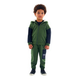 Conjunto Infantil Menino Jaqueta Capuz Calça Moletom Up Baby