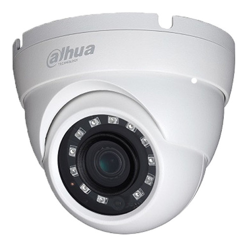 Dahua Cámara Domo Hdw1200m28 Resolución 1080p  Ir Inteligente De Hasta 30 Mts Lente De 2.8mm Formatos Múltiples De Video Protección Ip67 Metálica Blanca