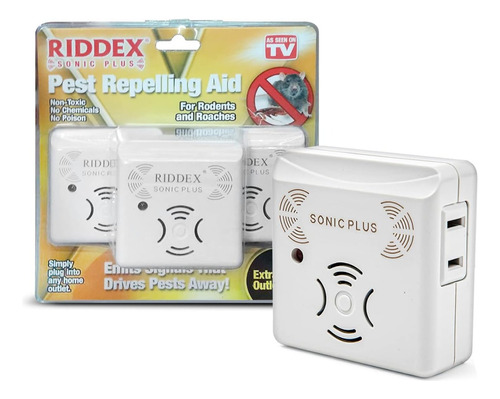 Riddex Sonic Plus Repelente De Plagas Con Salidas Laterales 