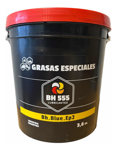 Grasa Azul Litio  Ep2 Engrase  Industria Y Maquinaria 3.6 Kg