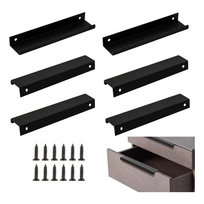 Jaladera Oculta En L De 30 Cm Para Cajón, 6 Piezas，6 piezas de manijas de muebles ocultos invisibles, mango de cajón, mango de cocina, armario de cocina, mango de familia oculta, negro 30 cm | MercadoLibre