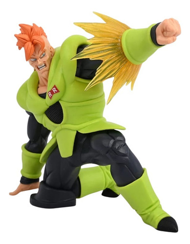 Figura De Acción Con Caja Coleccionable Androide N° 16 Dbz