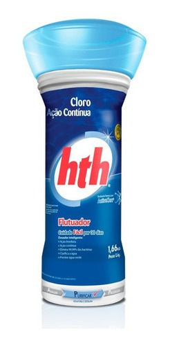 3 Cloro Flutuador Para Piscina Ação Continua - Hth - 1,66 Kg