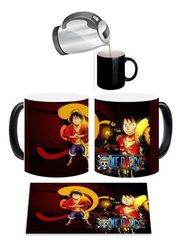 Mug Magico Vaso Taza Magica One Piece Anime  Ceramica