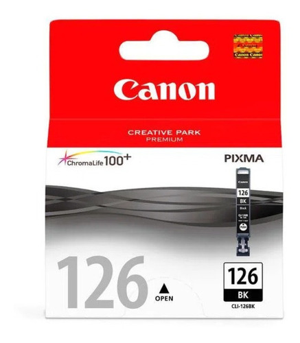 Cartucho Canon Cli-126bk Original Impresora Tinta Negro