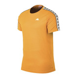 Remera Kappa Logo Coen Slim Naranja/gris Deporfan 