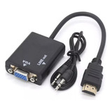 Adaptador Conversor De Video Hdmi-macho X Vga-femea Monitor