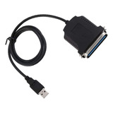 Cabo Conversor Paralelo Usb 36pin Fêmea Para Impressora