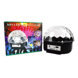 Bola De Disco Led Ritmica Usb Laser + Control + Fm + Mp3