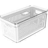 Organizador Clear Fresh C Cesto Geladeira 5l Fruta Legumes