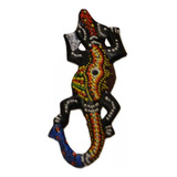 2 Escultura De Lagarto Gecko Multicolor Decoración De Pared