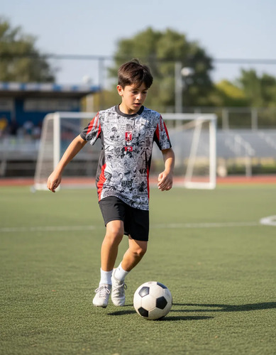 Playera Futbol Niños One Piece Luffy Japon Jersey