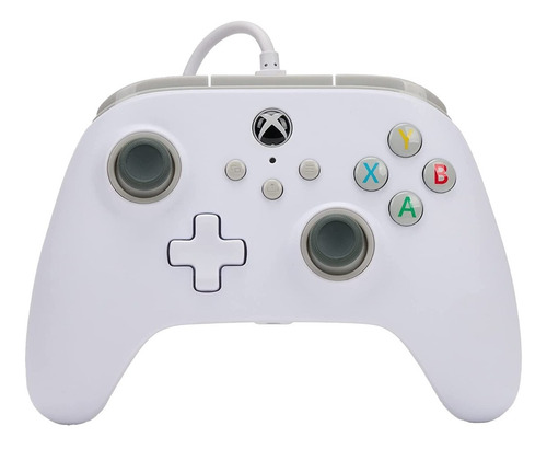 Controle Para Xbox One Powera Com Fio Branco (pwa-a-02541)