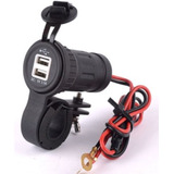  Cargador 2 Usb 5v 3.1a Con Led Y Manillar Para Moto Kube