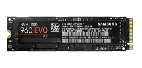 Ssd Nvme Samsung 960 Evo M.2