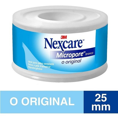 Fita Micropore Nexcare Branco 25mm X 4,5m