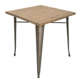 Mesa Comedor Tolix 120x80 Hogar - Color Gris - Grafito 