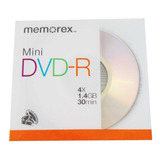 Disco Mini Dvd-r Memorex 4x 1,4gb 30m + Caja Acrilica X20u