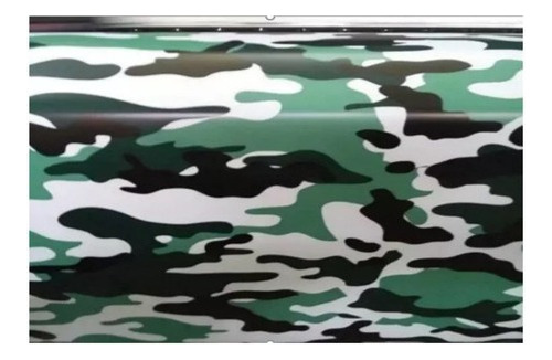 Vinil Automotriz Camuflaje Nieve Verde  1m X 1.52